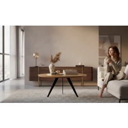 STOLIK KAWOWY z Drewna Litego  Dębowego - Jesionowego  STK-918